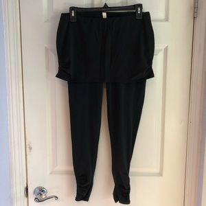 Lucy black leggings with built in skirt